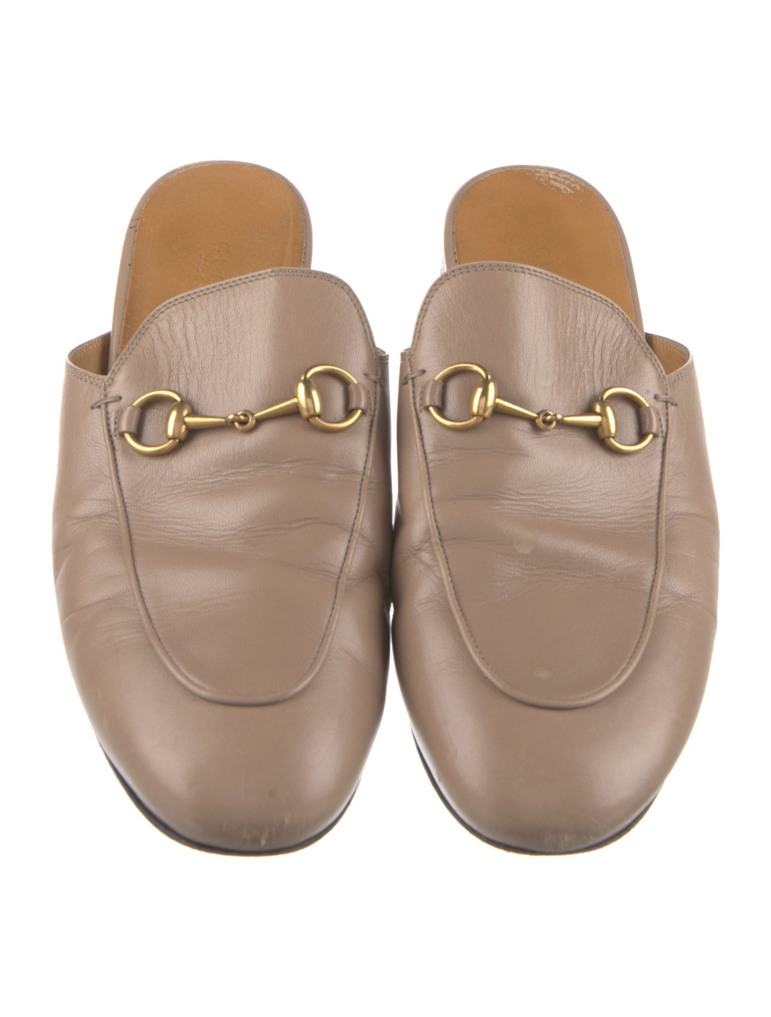 Gucci Horsebit Accent Leather Mules